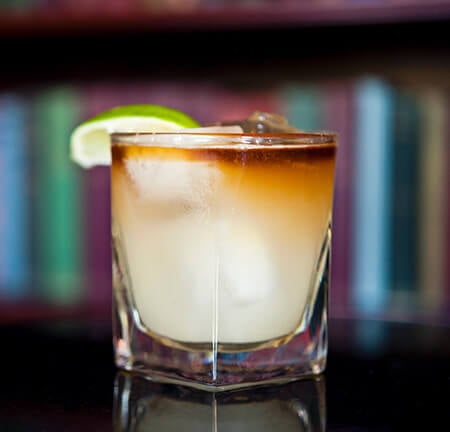 Dark and Stormy Cocktail
